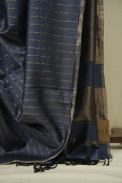 Grey Maheshwari Saree - SRGMS1210