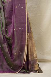 Two Tone Purple Tissue Banarasi Silk Saree - SRTTPTBSS28