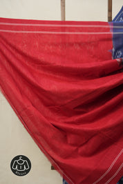 Blue Pochampalli Cotton Ikat Saree - SRBPCIS657