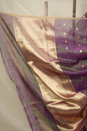 Two Tone Purple Tissue Banarasi Silk Saree - SRTTPTBSS28