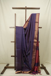 Blue Maheshwari Saree - SRBMS1194