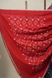 Peacock Blue Pochampalli Cotton Ikat Saree - SRPBPCIS655