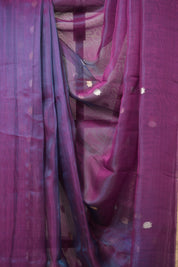 Blue-Purple Tissue Banarasi Silk Saree - SRBPTBSS30