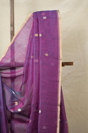 Blue-Purple Tissue Banarasi Silk Saree - SRBPTBSS30
