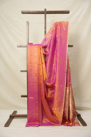 Two Tone Pink Tissue Banarasi Silk Saree - SRTTPTBSS23