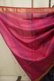 Blue Maheshwari Saree - SRBMS1194