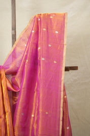 Two Tone Pink Tissue Banarasi Silk Saree - SRTTPTBSS23