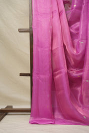 Pink Tissue Banarasi Silk Saree - SRPTBSS24