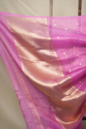 Pink Tissue Banarasi Silk Saree - SRPTBSS24