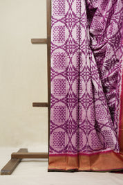 Lilac Purple Pochampalli Silk Ikat Saree - SRLPPSIS296