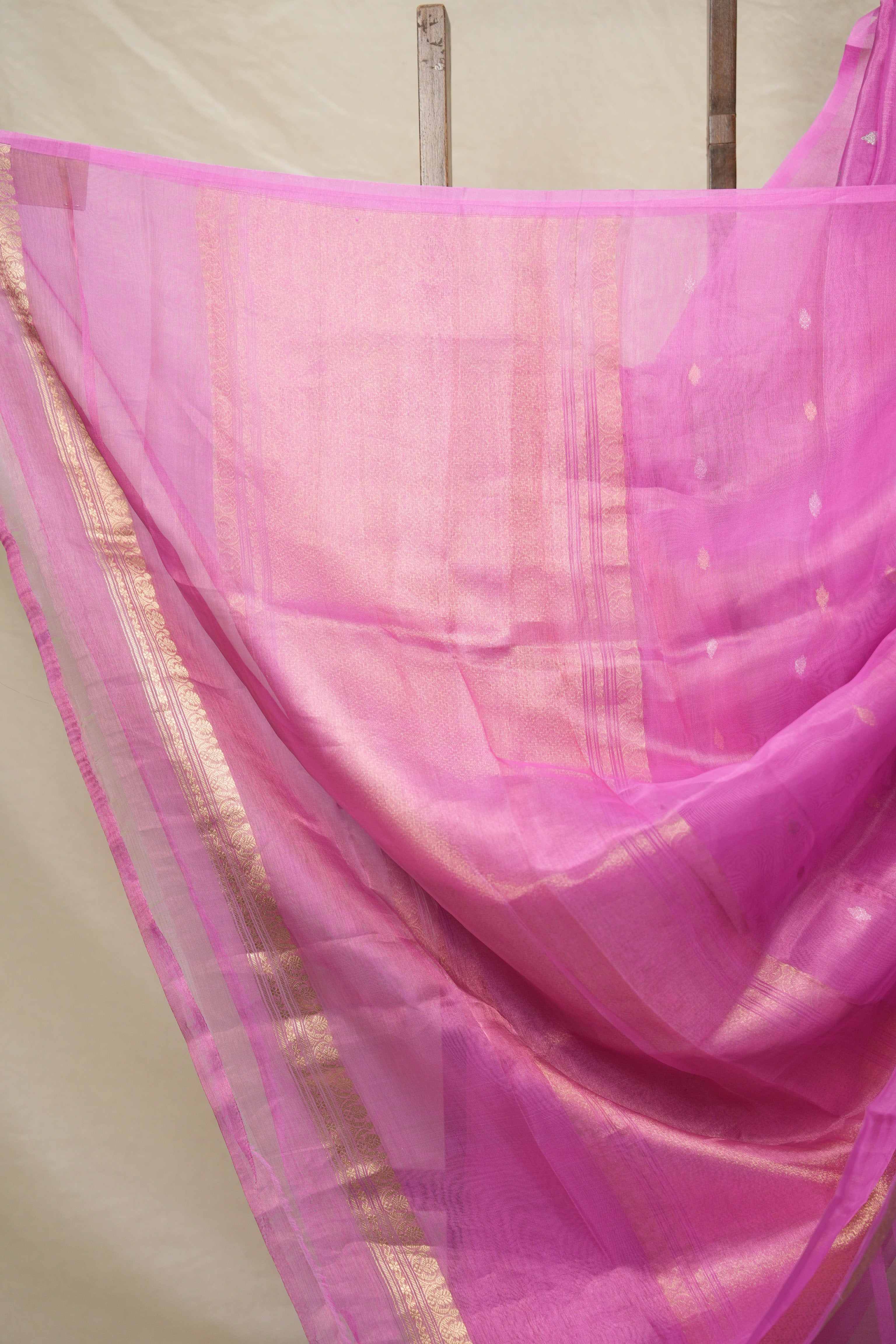Pink Tissue Banarasi Silk Saree - SRPTBSS24
