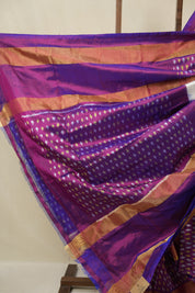 White Pochampalli Silk Ikat Saree - SRWPSIS311