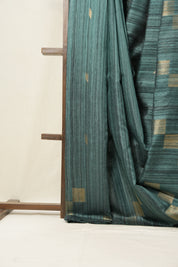 Teal Green Raw Silk Saree - SRTGRSS527