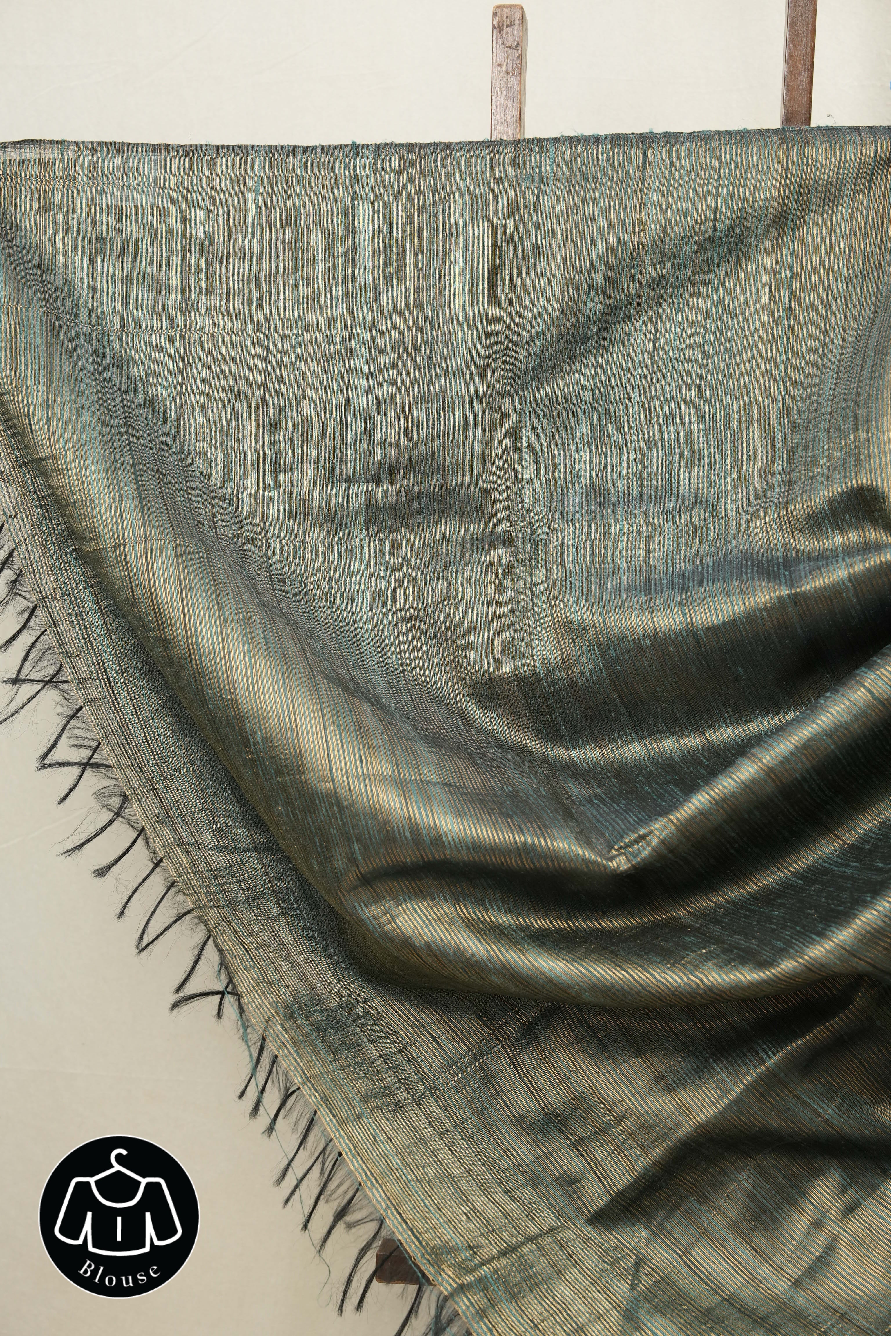 Teal Green Raw Silk Saree - SRTGRSS527