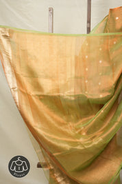 Copper Green Tissue Banarasi Silk Saree - SRCGTBSS10