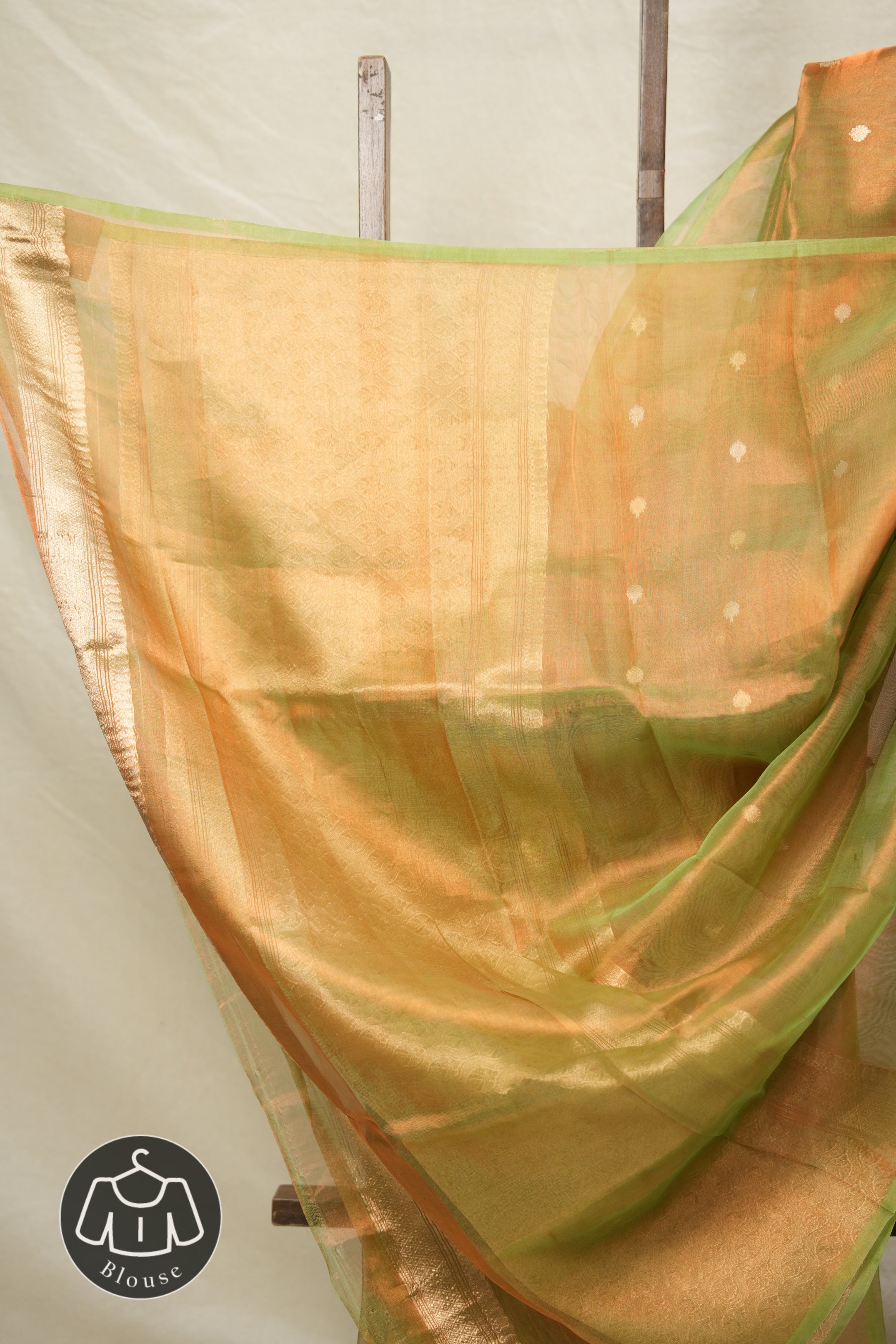 Copper Green Tissue Banarasi Silk Saree - SRCGTBSS10