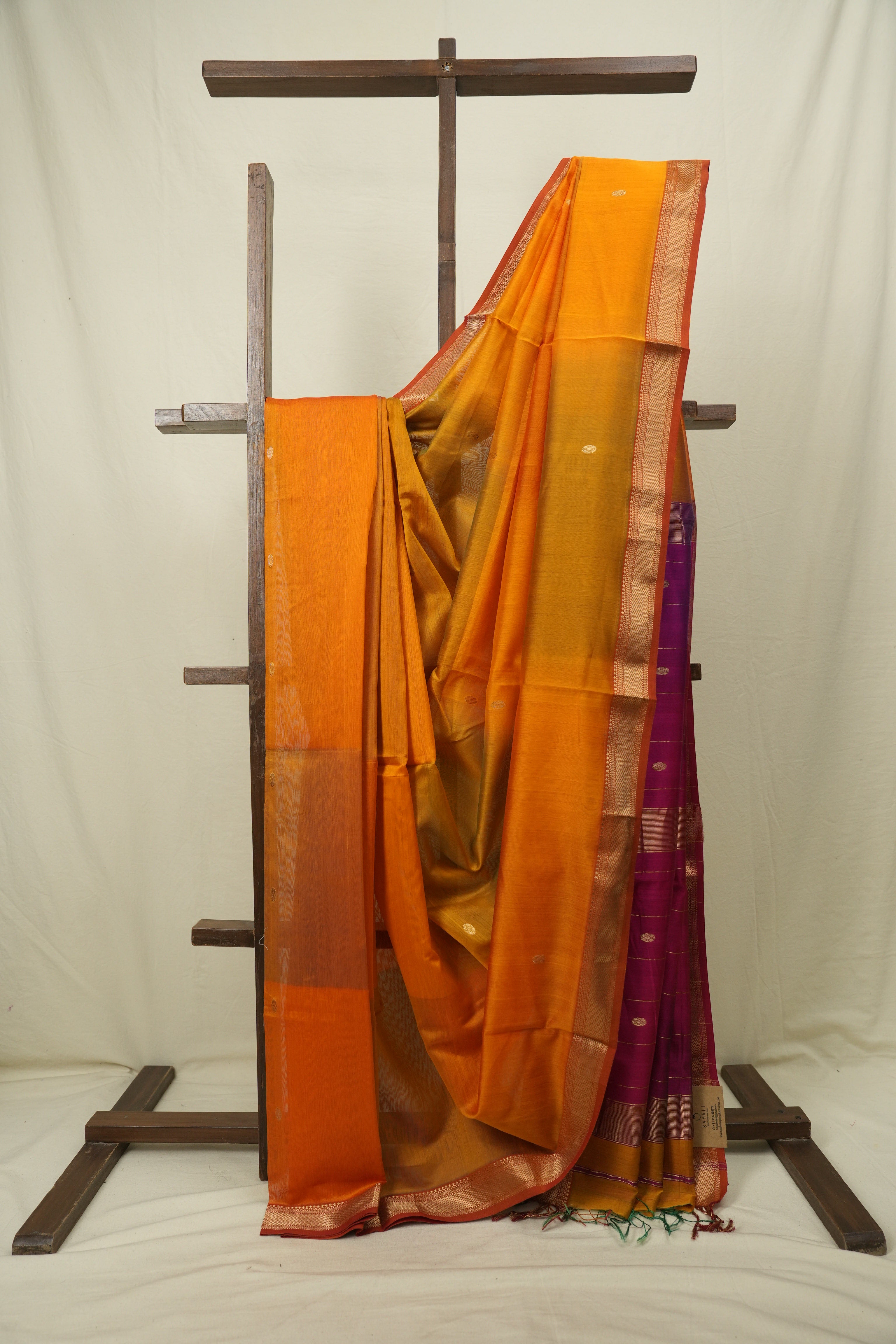 Musturd Maheshwari Saree - SRMMS1193