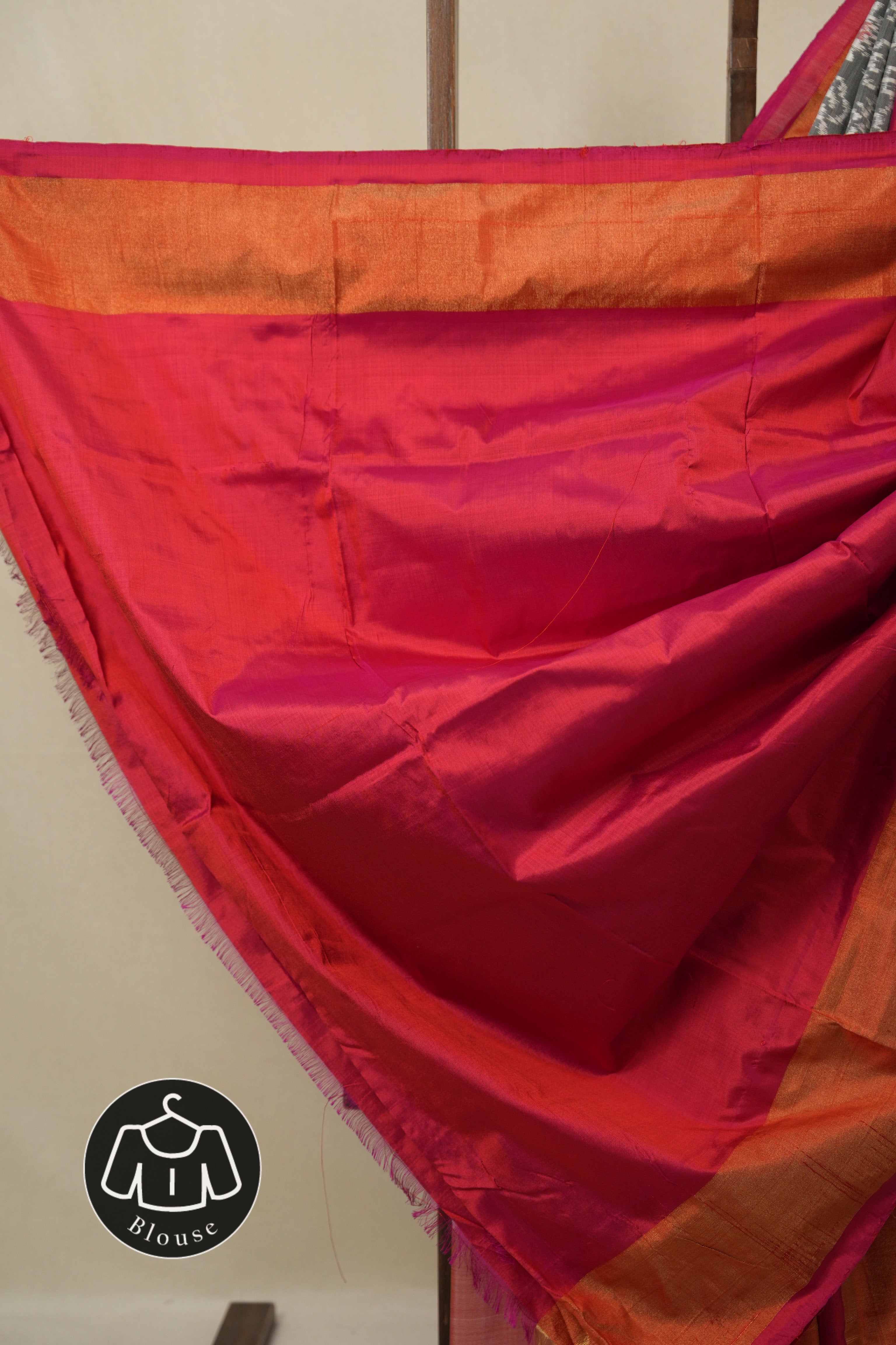 Grey Pochampalli Silk Ikat Saree - SRGPSIS312
