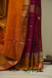 Musturd Maheshwari Saree - SRMMS1193