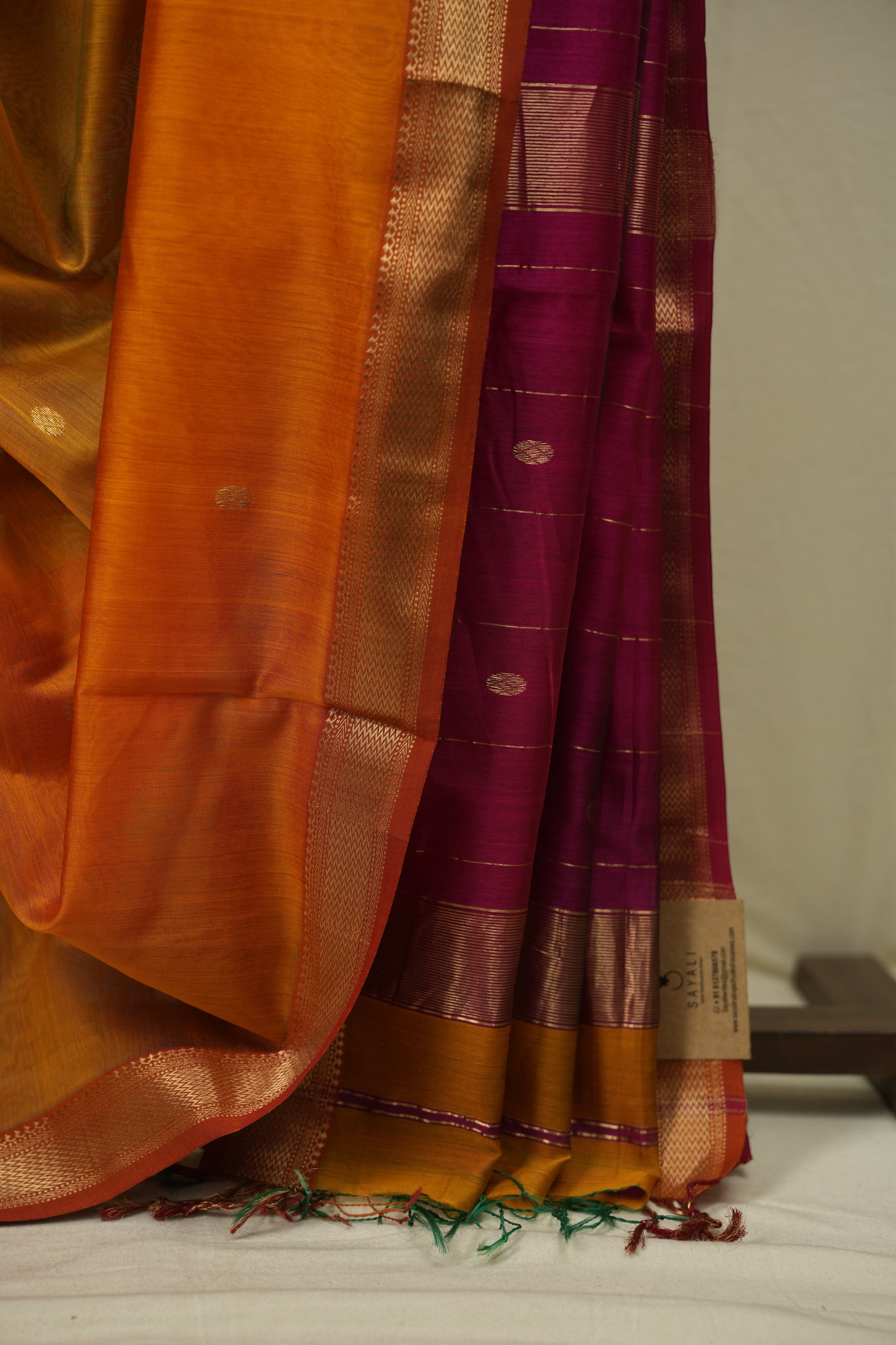 Musturd Maheshwari Saree - SRMMS1193