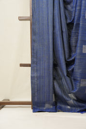 Blue Raw Silk Saree - SRBRSS592