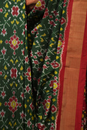 Green Pochampalli Silk Ikat Saree - SRGPSIS310