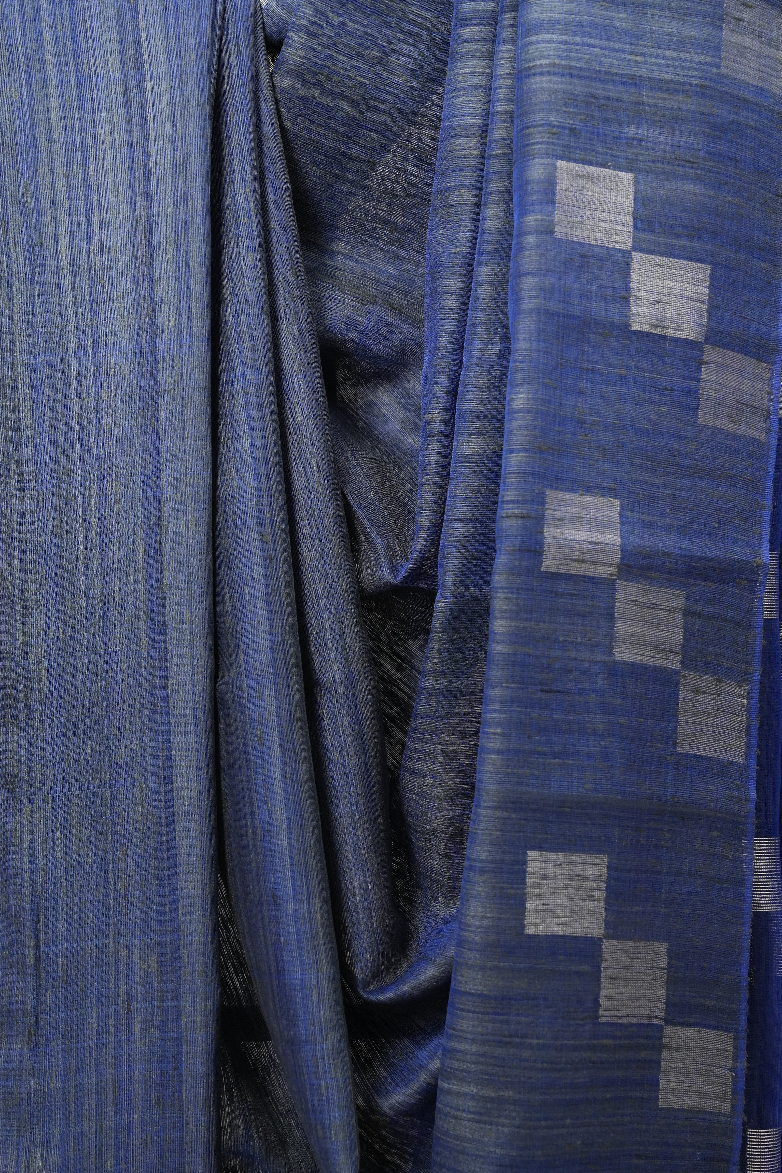 Blue Raw Silk Saree - SRBRSS592