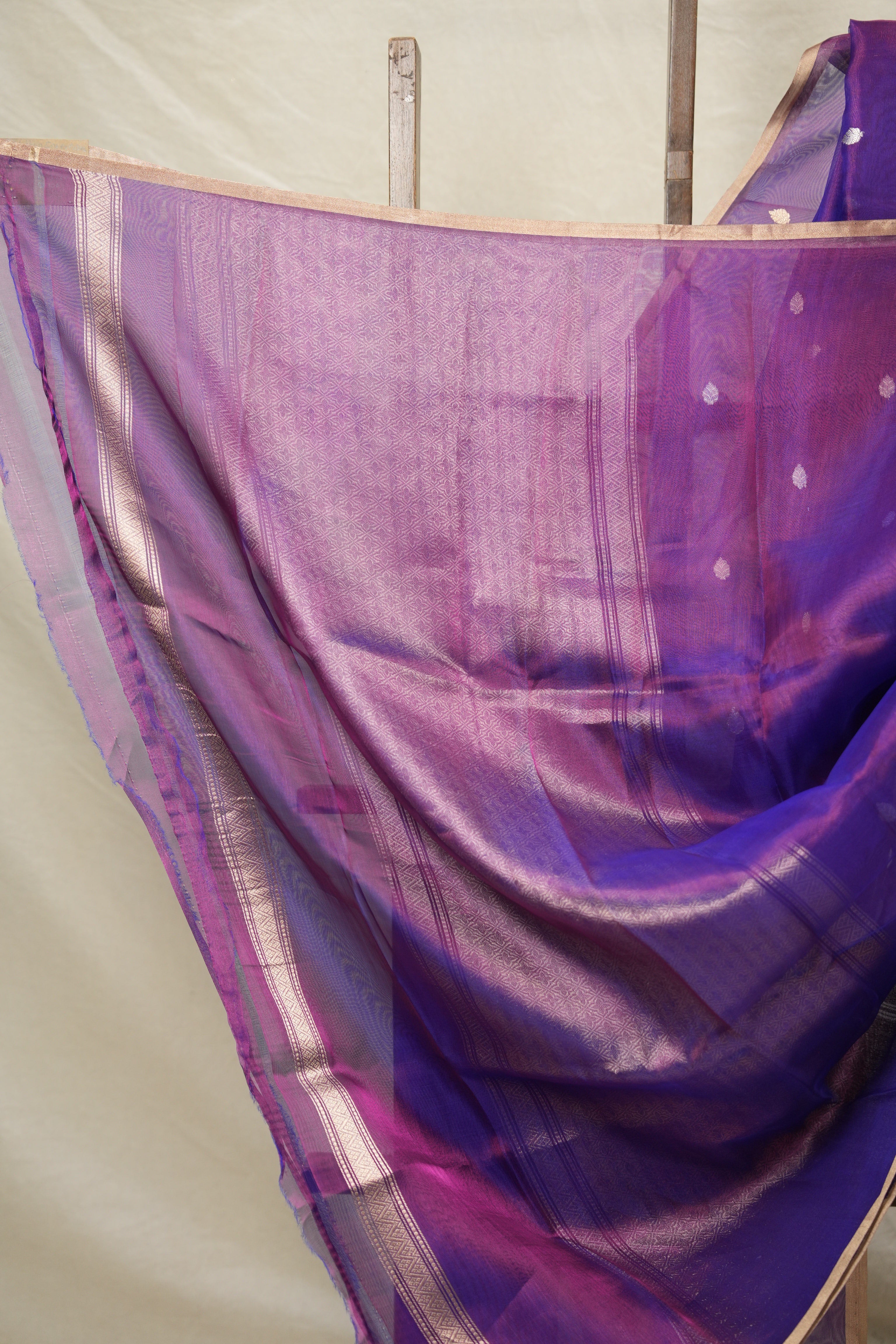 Purple Tissue Banarasi Silk Saree - SRPTBSS12
