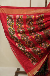 Green Pochampalli Silk Ikat Saree - SRGPSIS310