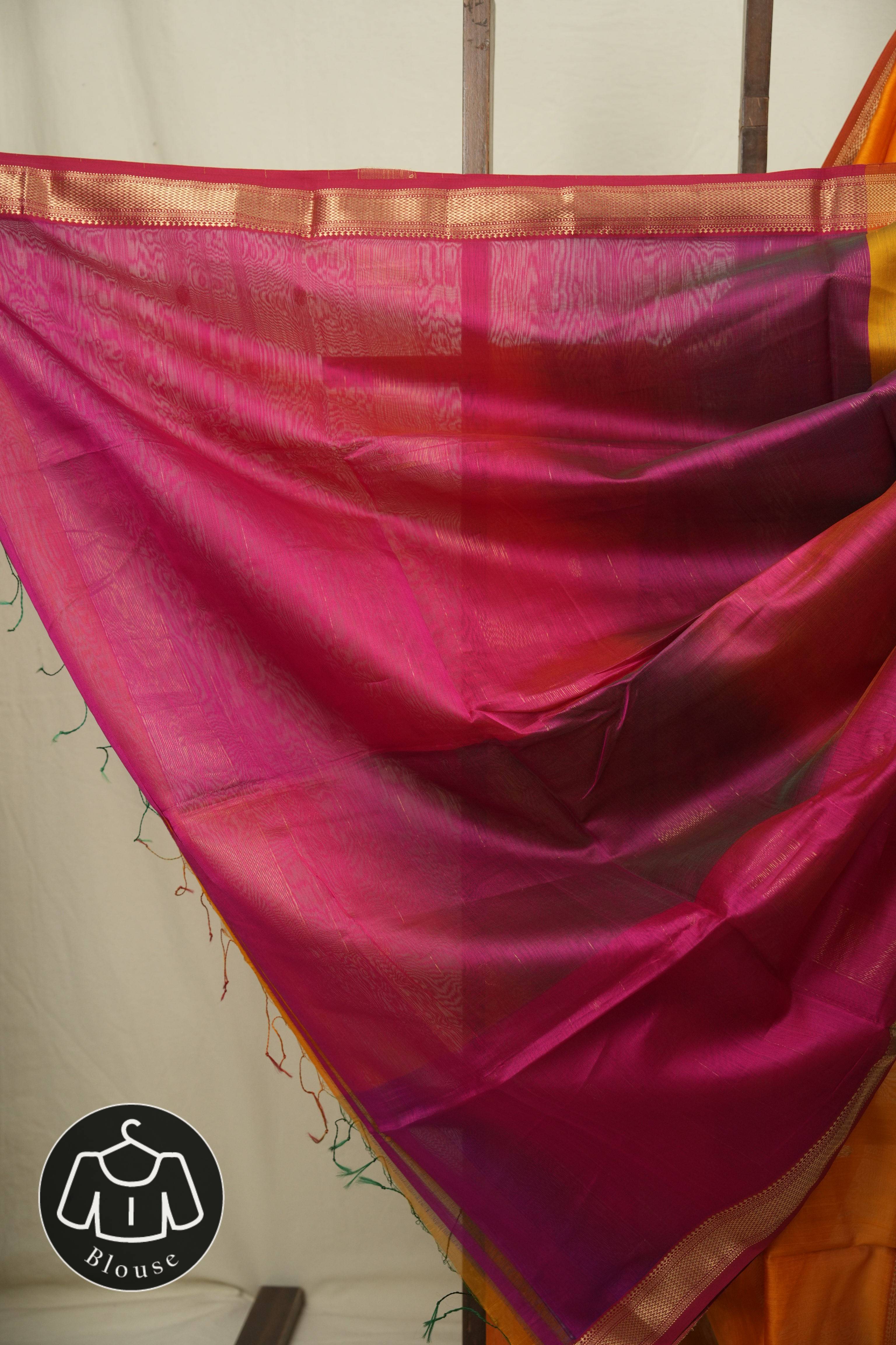 Musturd Maheshwari Saree - SRMMS1193