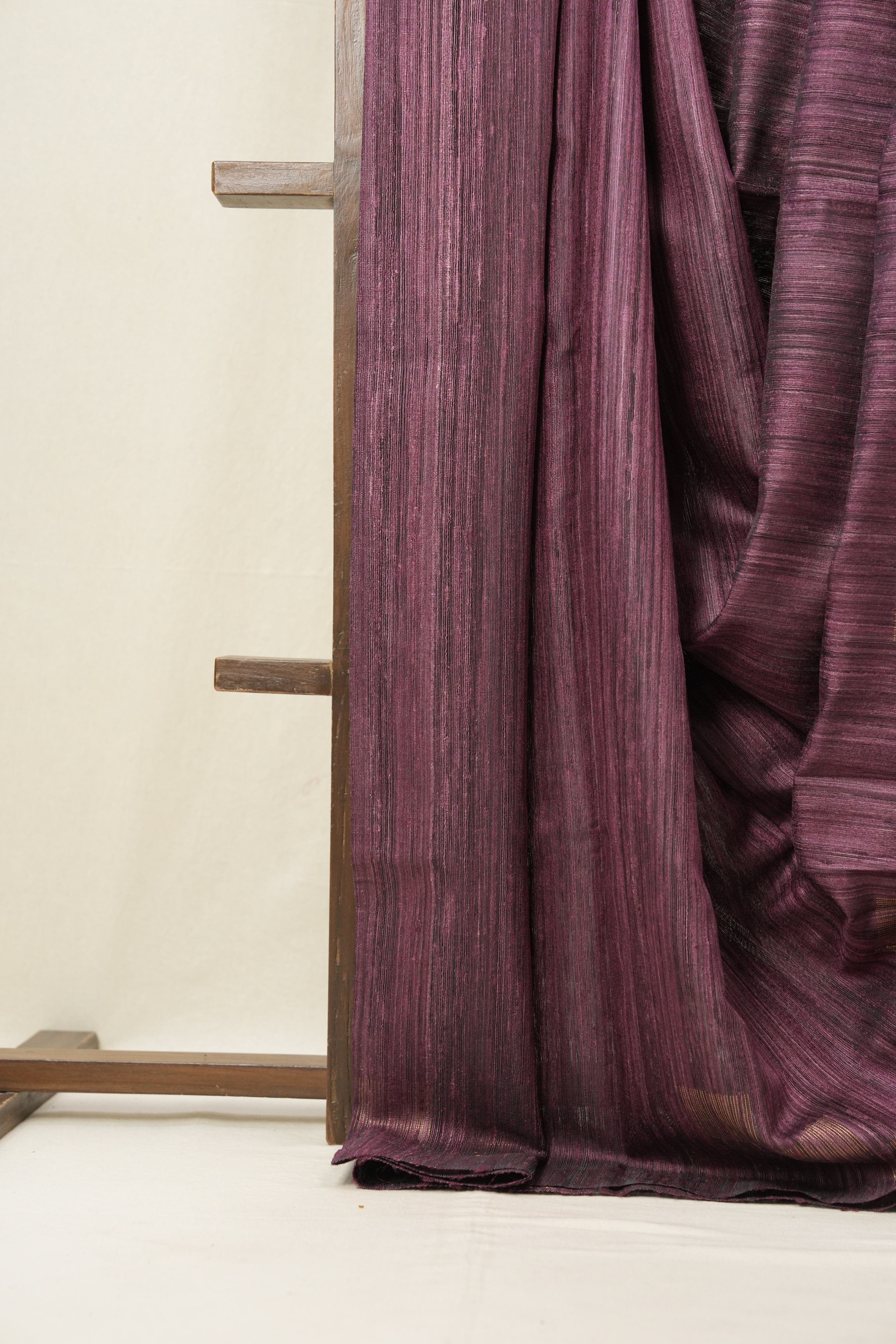 Plum Raw Silk Saree - SRPRSS588