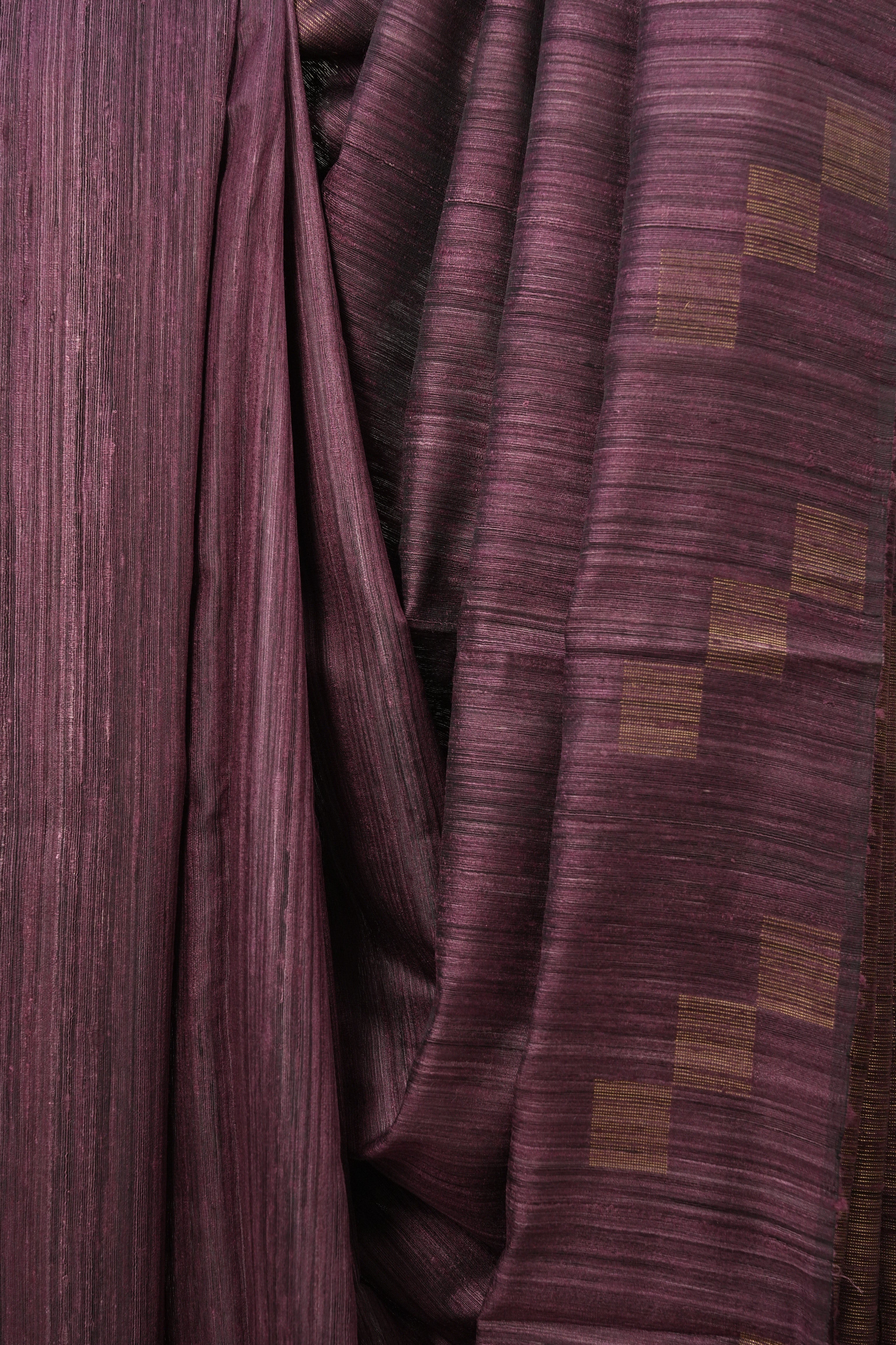 Plum Raw Silk Saree - SRPRSS588