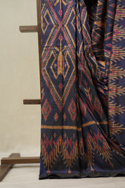 Royal Blue Pochampalli Silk Ikat Saree - SRRBPSIS294