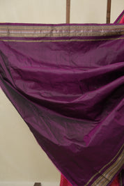 Two Tone Pink Pochampalli Silk Ikat Saree - SRTTPPSIS313