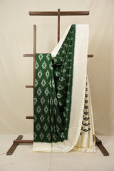 Green Pochampalli Silk Ikat Saree - SRGPSIS309