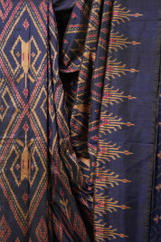 Royal Blue Pochampalli Silk Ikat Saree - SRRBPSIS294