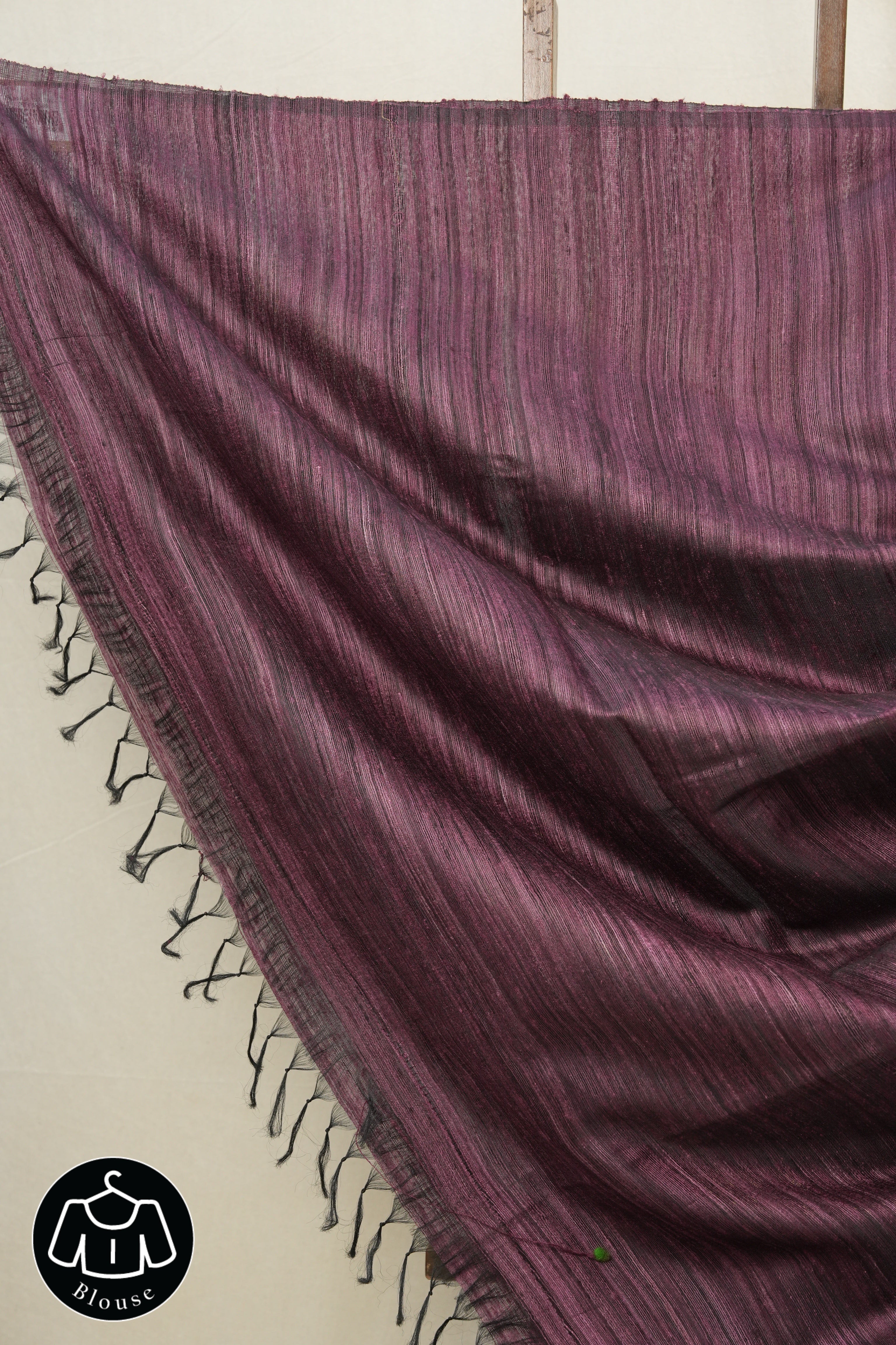Plum Raw Silk Saree - SRPRSS588