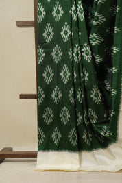 Green Pochampalli Silk Ikat Saree - SRGPSIS309