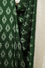Green Pochampalli Silk Ikat Saree - SRGPSIS309