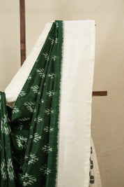 Green Pochampalli Silk Ikat Saree - SRGPSIS309