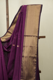 Purple Maheshwari Saree - SRPMS1173
