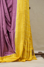 Orchid Purple Pochampalli Silk Ikat Saree - SROPPSIS293