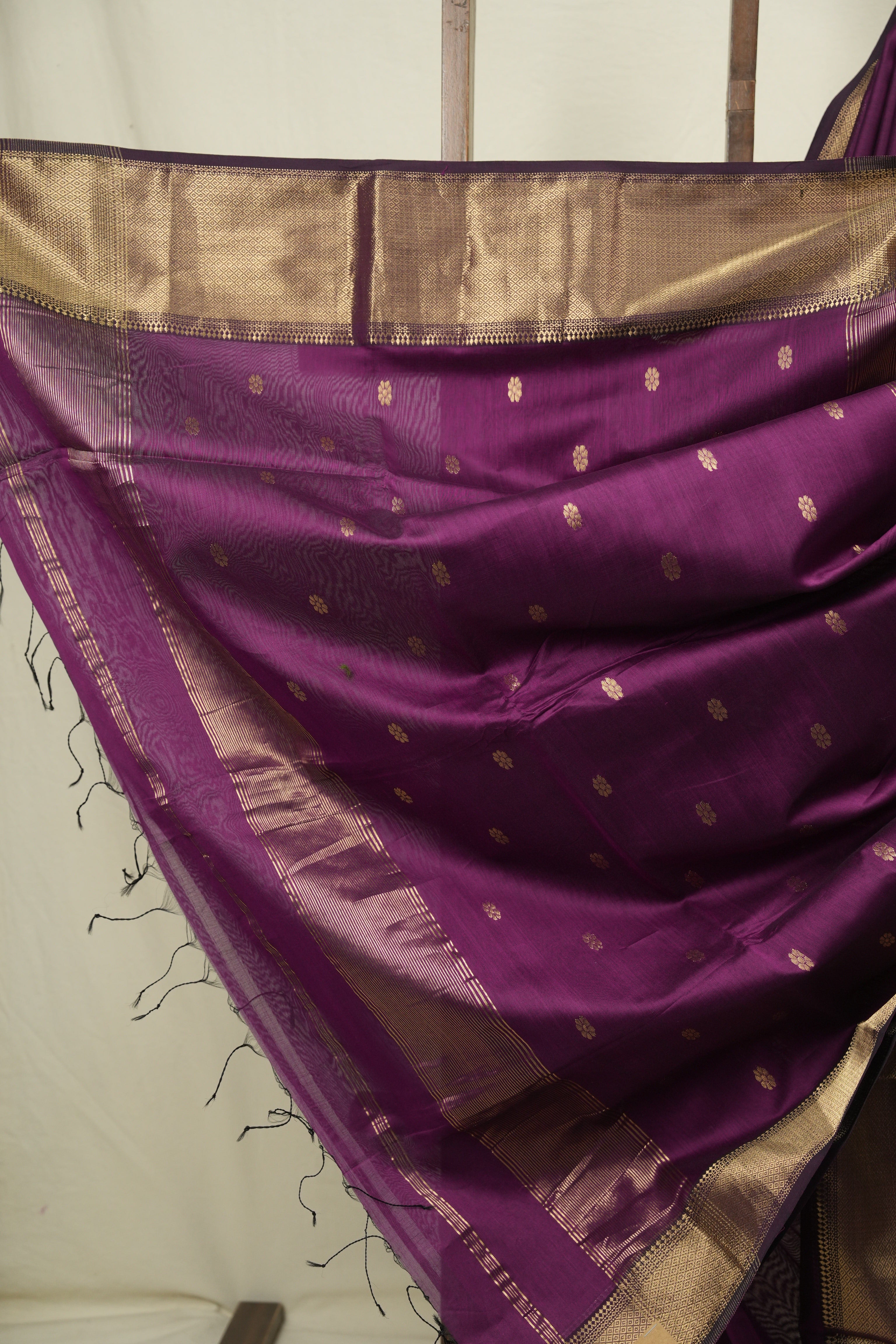 Purple Maheshwari Saree - SRPMS1173