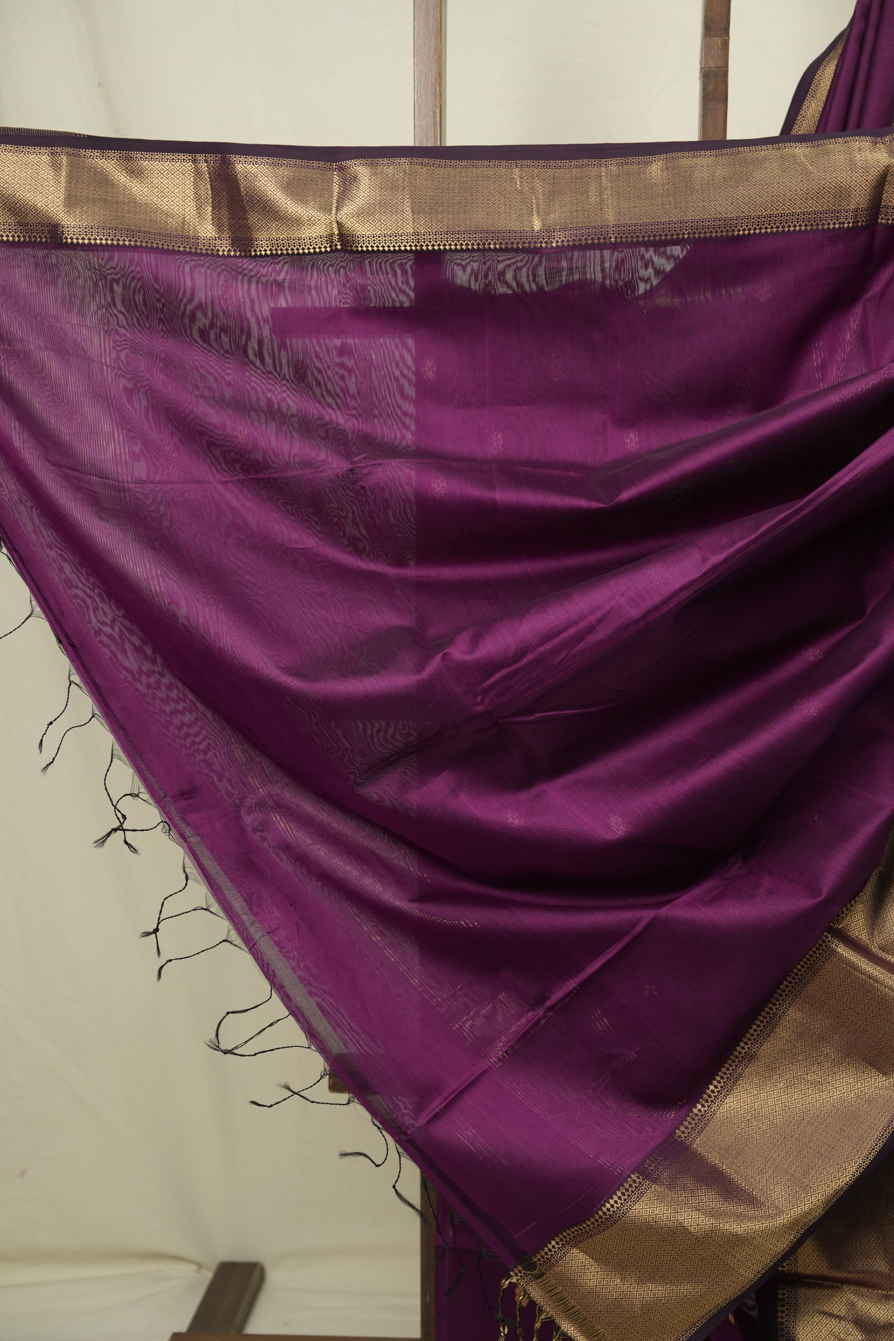 Purple Maheshwari Saree - SRPMS1173