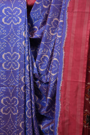 Blue Pochampalli Silk Ikat Saree - SRBPSIS307