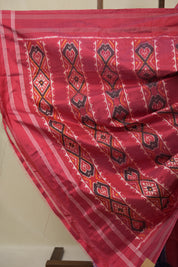 Blue Pochampalli Silk Ikat Saree - SRBPSIS307