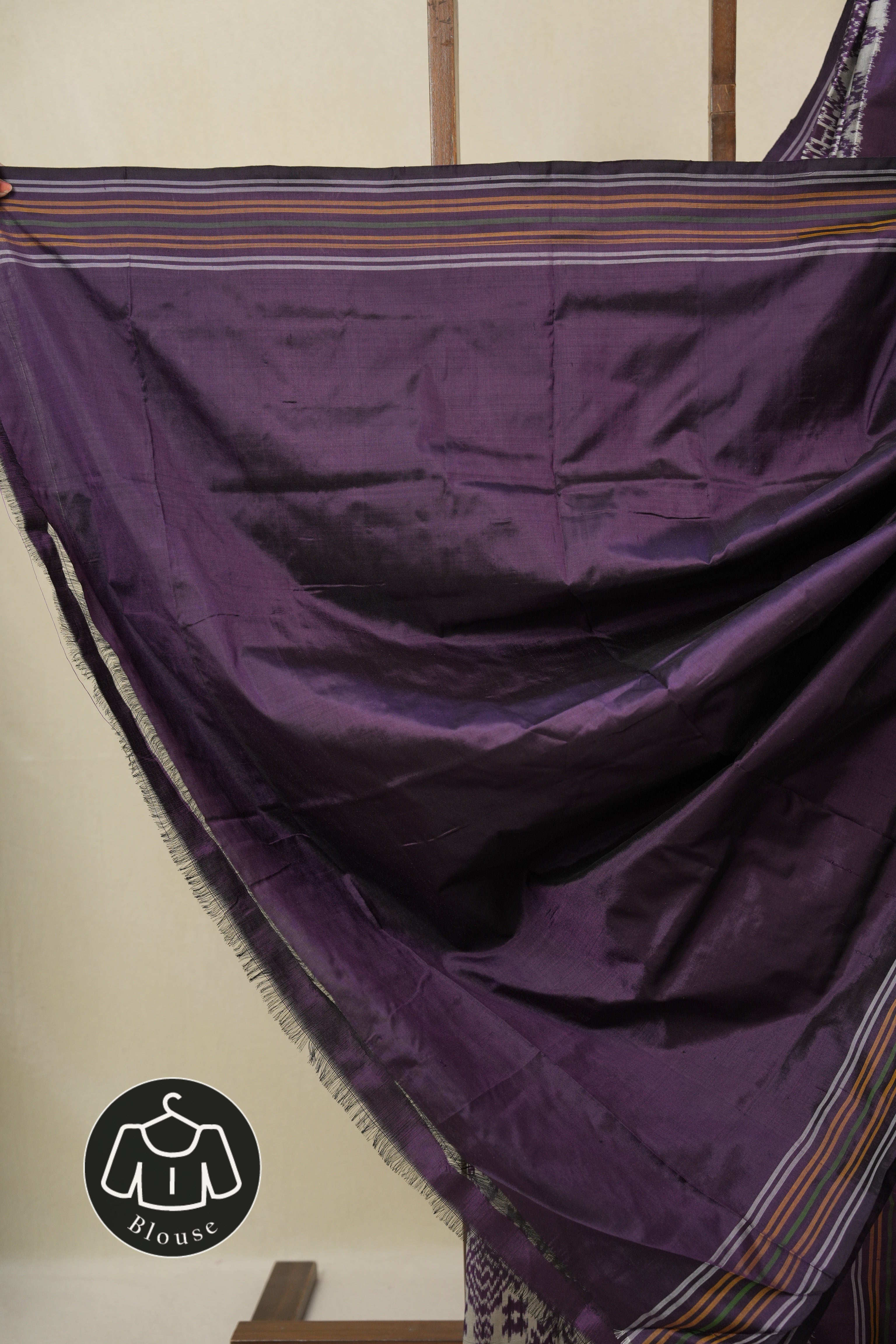 Grey Pochampalli Silk Ikat Saree - SRGPSIS308