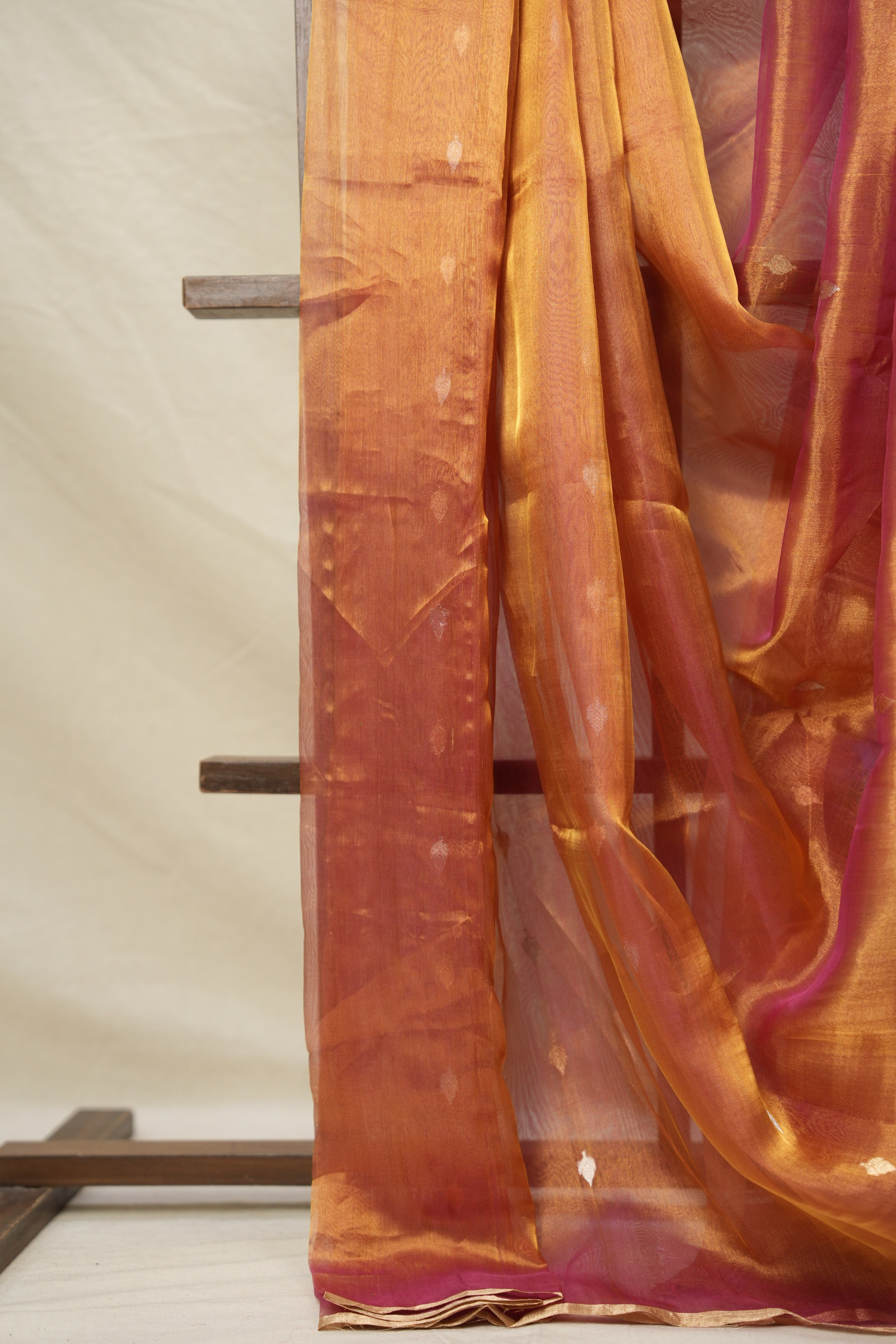 Two Tone Gold Tissue Banarasi Silk Saree - SRTTGTBSS007