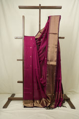 Pink Maheshwari Saree - SRPMS1176