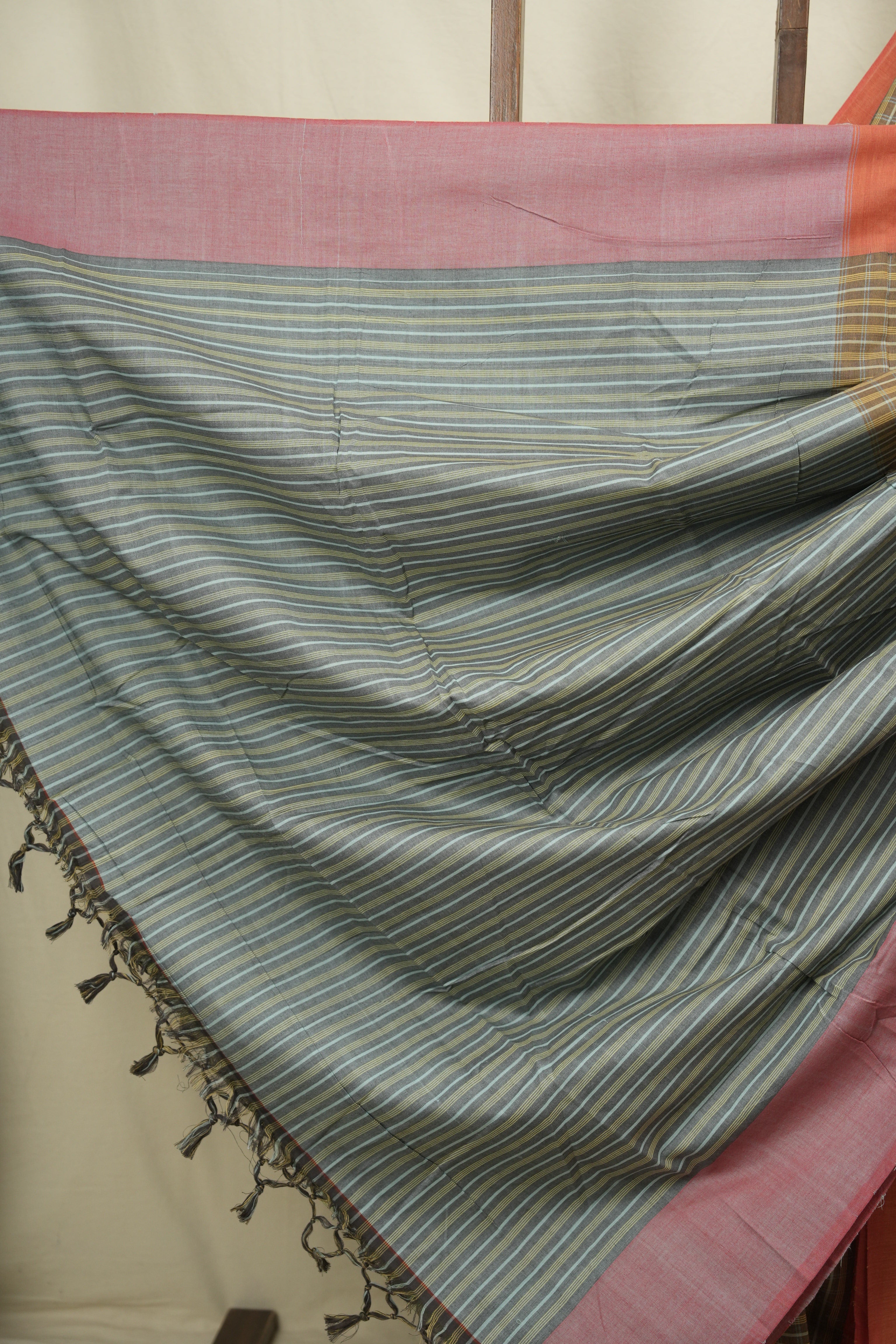 Brown Cotton IIkal Saree - SRBCIS1152
